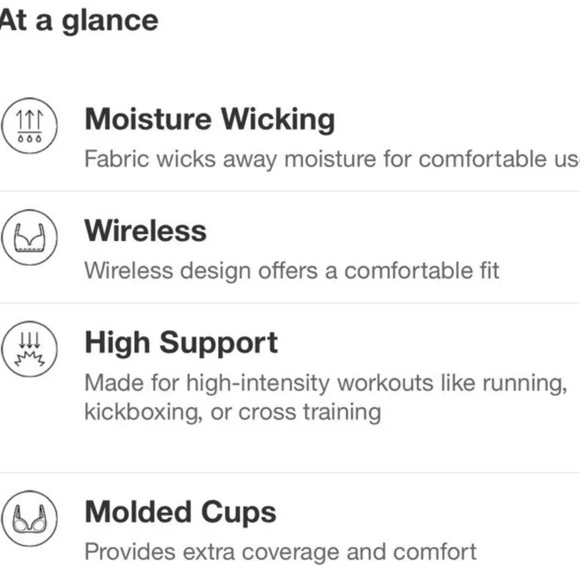 High Support Embossed Racerback Sports Bra All in Motion (Mauve or Black) XL New - Picture 2 of 9